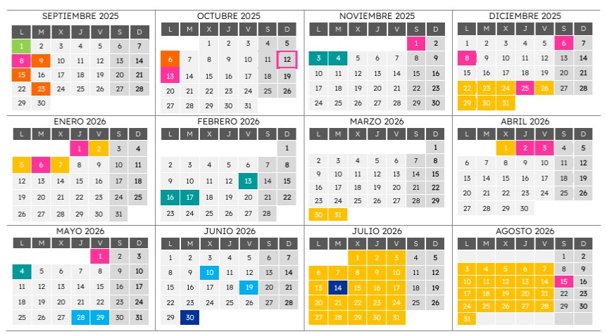 calendario escolar